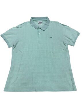 Lacoste Men's Slim Fit SS Polo Shirt 100% Cotton Textured Design Logo, Size 6